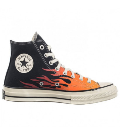 Converse Chuck 70 Hi Black/Enamel Red/Bold Mandarin 165024C (CO678-a) batai