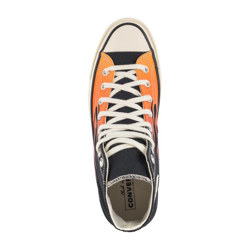 Converse Chuck 70 Hi Black/Enamel Red/Bold Mandarin 165024C (CO678-a) batai