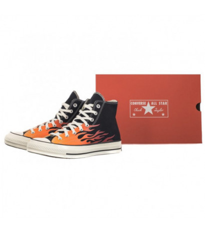 Converse Chuck 70 Hi Black/Enamel Red/Bold Mandarin 165024C (CO678-a) batai