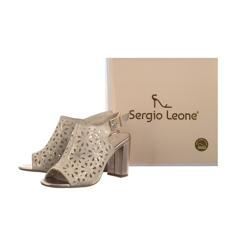 Sergio Leone Złote SK 909 (SL523-a) shoes