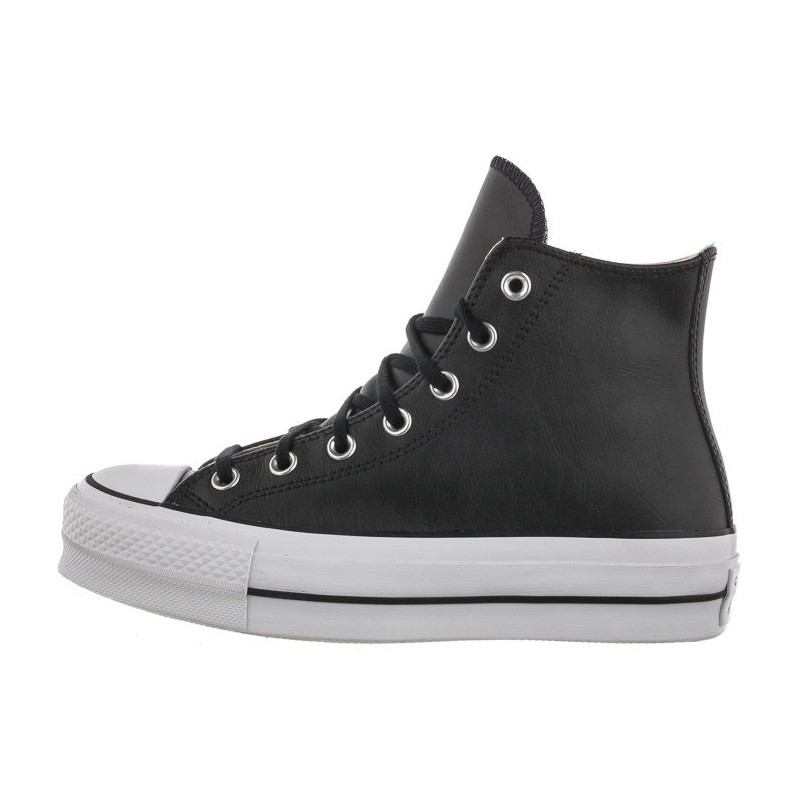 Converse CT All Star Lift Clean Hi Black/Black/White 561675C (CO446-a) bateliai