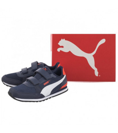 Puma ST Runner v3 Mesh V PS Peacot-White-Puma Red 385511-09 (PU567-c) sporta apavi