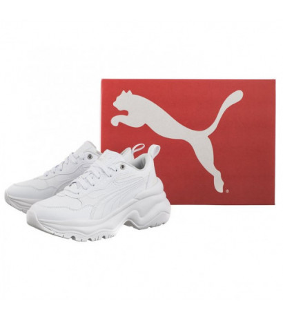 Puma Cilia Wedge White-Puma White-Puma Silver 393915-02 (PU585-b) bateliai