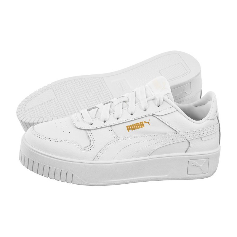 Puma Carina Street Puma White-Puma-White-Gold 389390-01 (PU584-a) bateliai