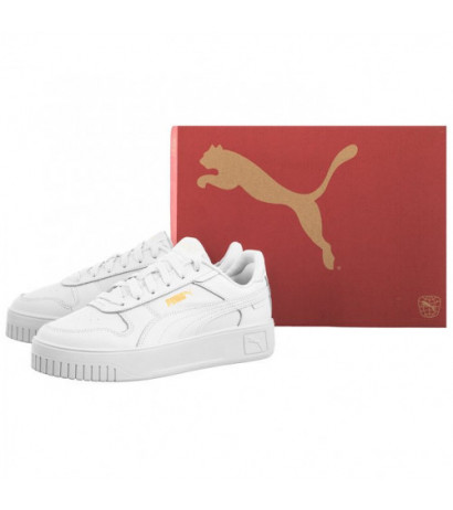 Puma Carina Street Puma White-Puma-White-Gold 389390-01 (PU584-a) bateliai