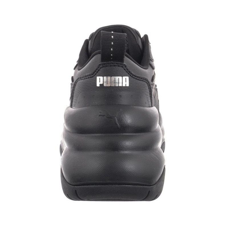 Puma Cilia Wedge Black-Black-Puma Silver 393915-03 (PU585-a) bateliai