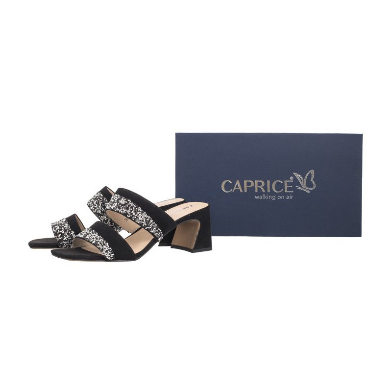 Caprice Czarne 9-27209-42 004 Black Suede (CP409-a) kingad