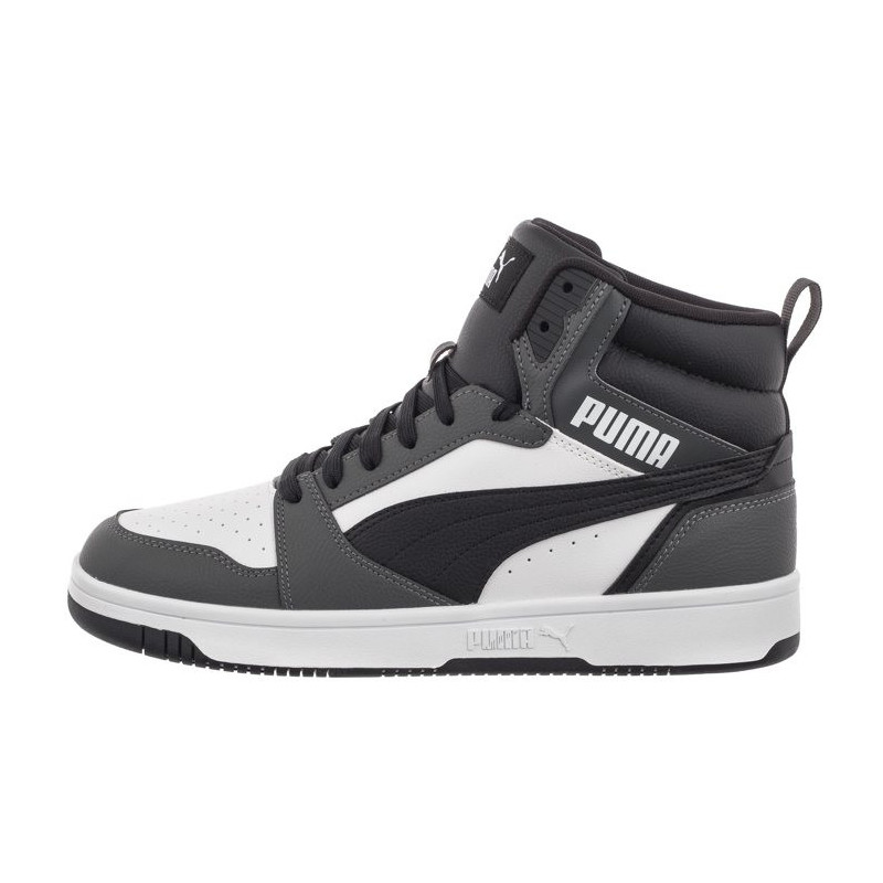 Puma Rebound v6 Puma White-Puma Black-Grey 392326-03 (PU587-a) sportiniai bateliai