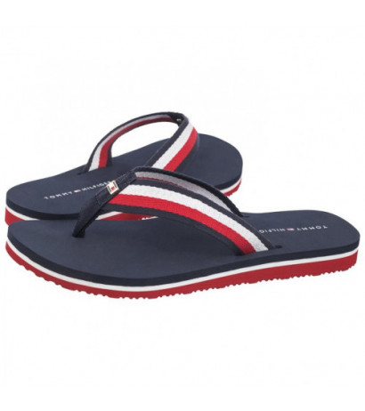 Tommy Hilfiger Corporate Beach Sandal Red White Blue FW0FW07986 0G0 (TH1097-a) šlepetės