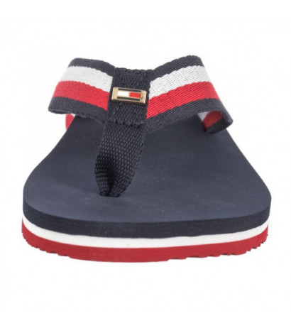 Tommy Hilfiger Corporate Beach Sandal Red White Blue FW0FW07986 0G0 (TH1097-a) apavi