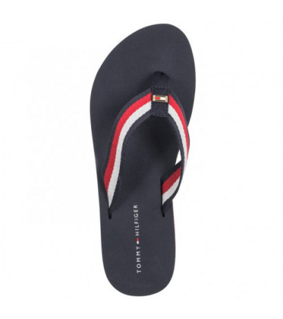 Tommy Hilfiger Corporate Beach Sandal Red White Blue FW0FW07986 0G0 (TH1097-a) apavi