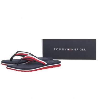 Tommy Hilfiger Corporate Beach Sandal Red White Blue FW0FW07986 0G0 (TH1097-a) šlepetės