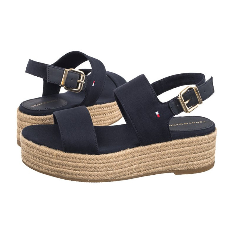 Tommy Hilfiger Mid Wedge Sandal Space Blue FW0FW07885 DW6 (TH1099-a) batai