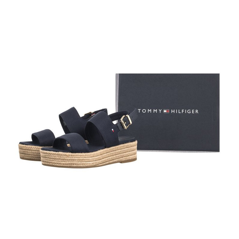 Tommy Hilfiger Mid Wedge Sandal Space Blue FW0FW07885 DW6 (TH1099-a) batai