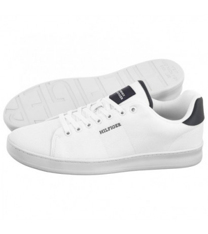 Tommy Hilfiger Court Cupsole Pique Textile White FM0FM04967 YBS (TH1096-a) sportiniai bateliai