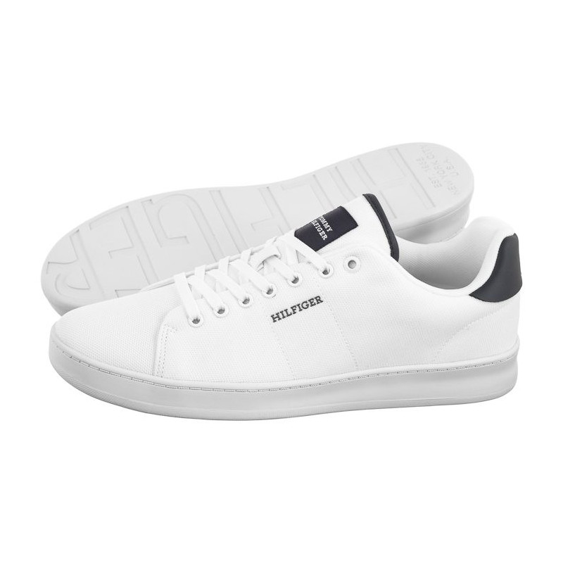 Tommy Hilfiger Court Cupsole Pique Textile White FM0FM04967 YBS (TH1096-a) spordijalatsid