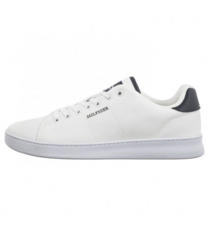 Tommy Hilfiger Court Cupsole Pique Textile White FM0FM04967 YBS (TH1096-a) sporta apavi