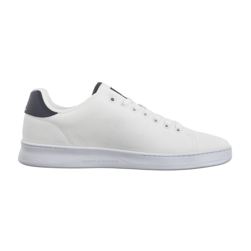 Tommy Hilfiger Court Cupsole Pique Textile White FM0FM04967 YBS (TH1096-a) sporta apavi