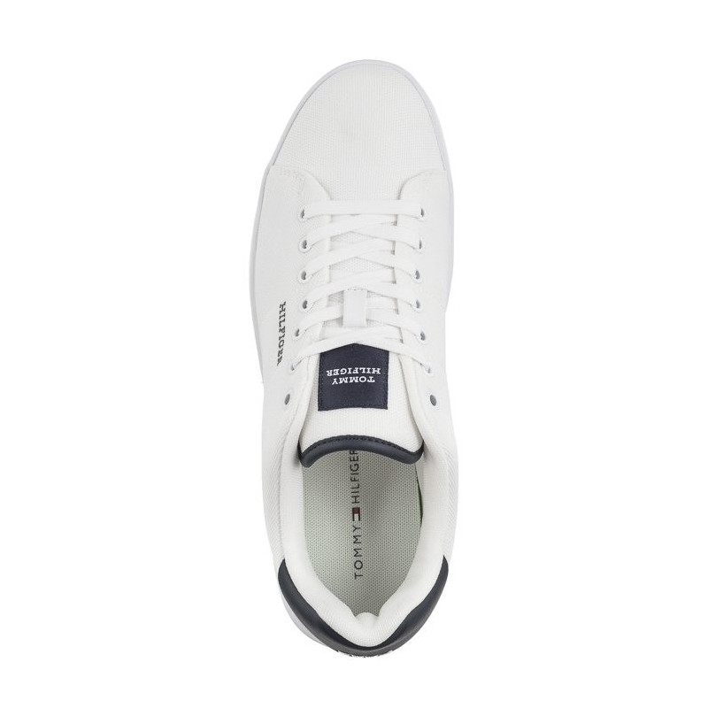 Tommy Hilfiger Court Cupsole Pique Textile White FM0FM04967 YBS (TH1096-a) spordijalatsid