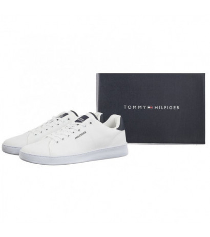 Tommy Hilfiger Court Cupsole Pique Textile White FM0FM04967 YBS (TH1096-a) spordijalatsid