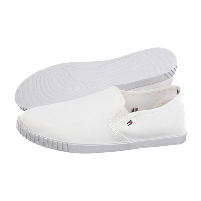 Tommy Hilfiger Canvas Slip-On Sneaker White FW0FW07806 YBS (TH1098-a) kurpes