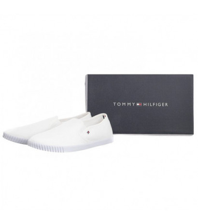 Tommy Hilfiger Canvas Slip-On Sneaker White FW0FW07806 YBS (TH1098-a) kingad