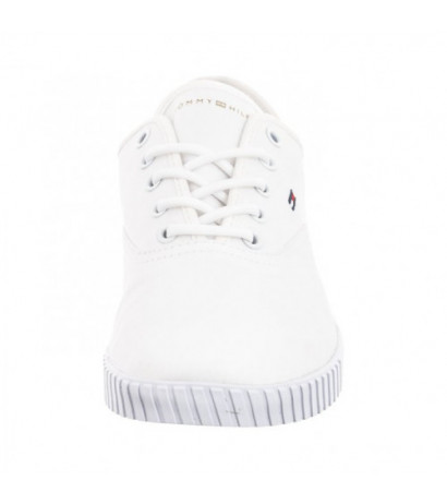 Tommy Hilfiger Canvas Lace-Up Sneaker White FW0FW07805 YBS (TH1100-a) kingad