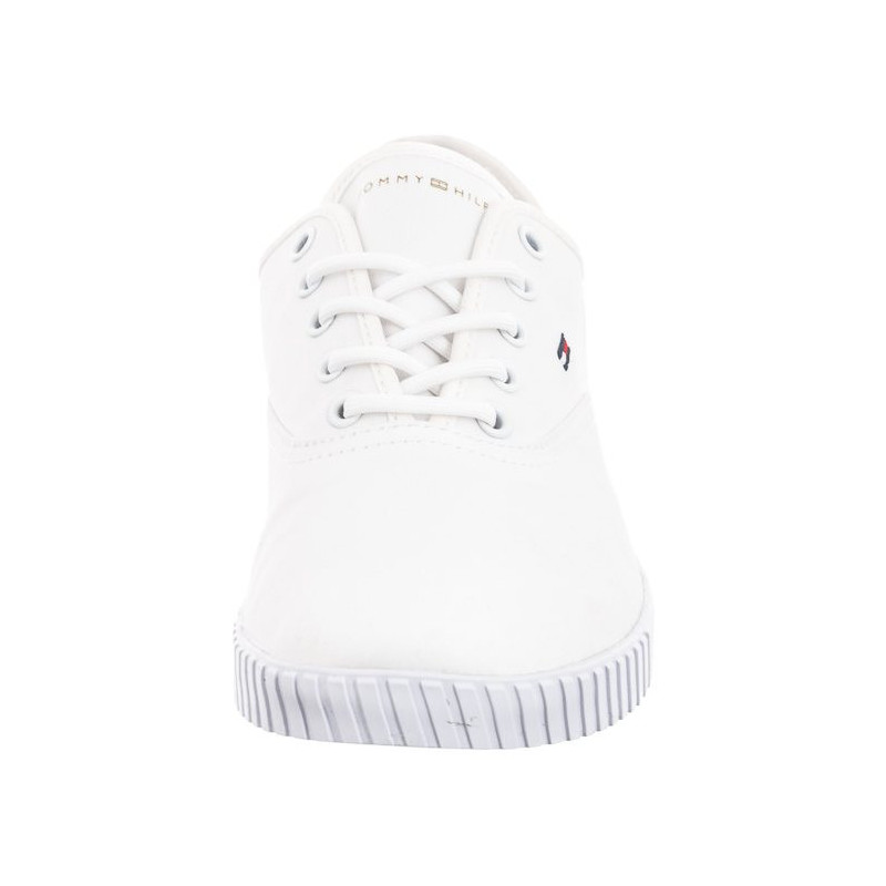 Tommy Hilfiger Canvas Lace-Up Sneaker White FW0FW07805 YBS (TH1100-a) kingad