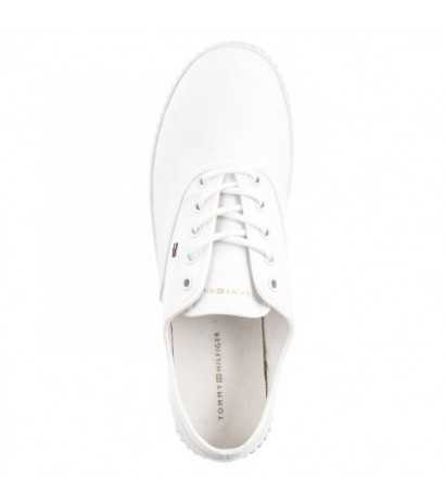 Tommy Hilfiger Canvas Lace-Up Sneaker White FW0FW07805 YBS (TH1100-a) kurpes