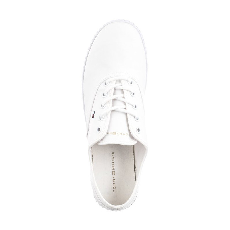 Tommy Hilfiger Canvas Lace-Up Sneaker White FW0FW07805 YBS (TH1100-a) kurpes