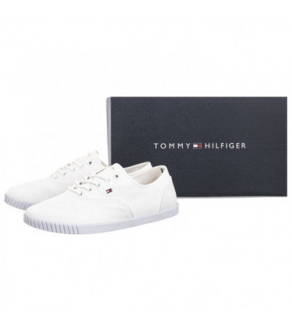 Tommy Hilfiger Canvas Lace-Up Sneaker White FW0FW07805 YBS (TH1100-a) kurpes