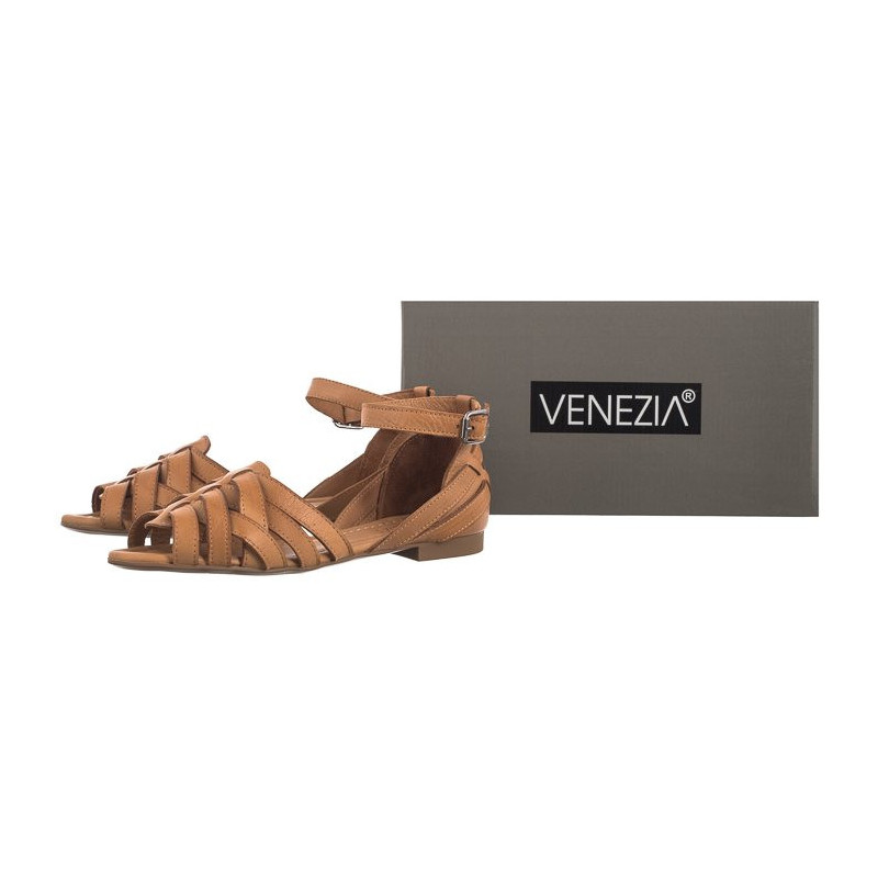 Venezia Brązowe 0028604 Coconut (VE772-a) sandalai