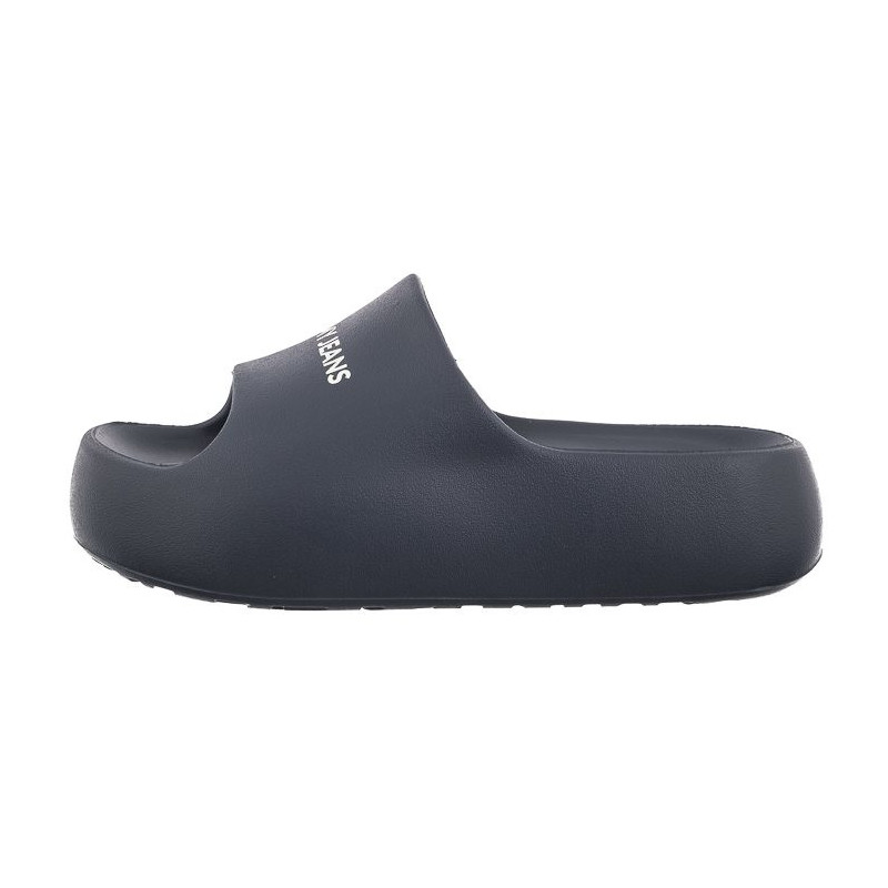 Tommy Hilfiger Tjw Chunky Flatform Slide Dark Night Navy EN0EN02454 C1G (TH1101-a) bateliai