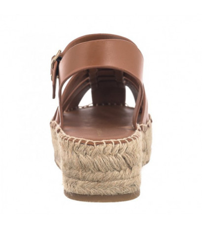 Tommy Hilfiger TH Authentic Leather Espadrille Cognac Brown FW0FW07743 GQS (TH1103-a) batai