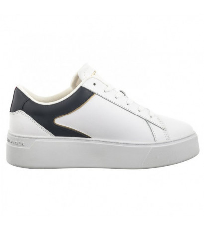 Tommy Hilfiger TH Platform Court Sneaker White/Space Blue FW0FW07910 0K5 (TH1104-a) sports Shoes