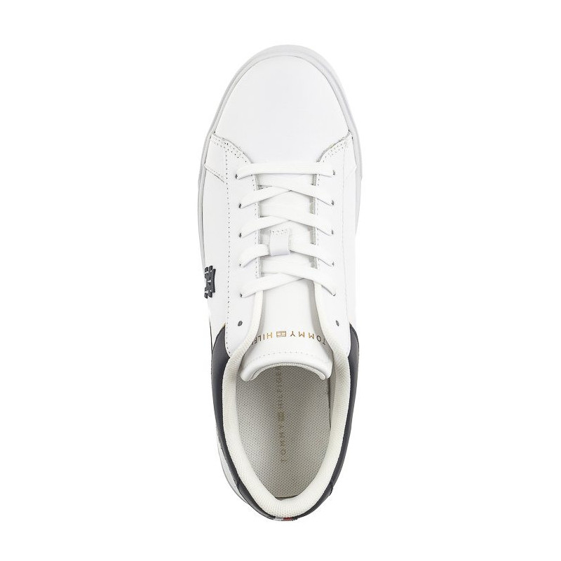 Tommy Hilfiger TH Platform Court Sneaker White/Space Blue FW0FW07910 0K5 (TH1104-a) sportiniai bateliai