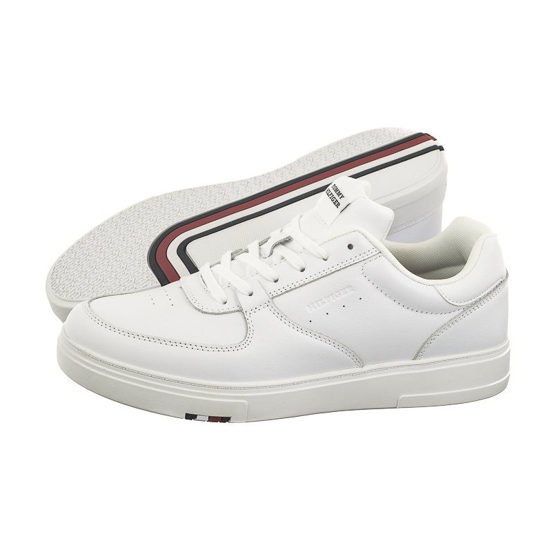 Tommy Hilfiger Modern Cup Corporate Lth White FM0FM04941 YBS (TH1105-a) sporta apavi