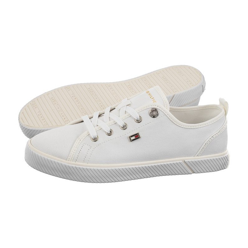 Tommy Hilfiger Vulc Canvas Sneaker White FW0FW08063 YBS (TH1102-a) kingad