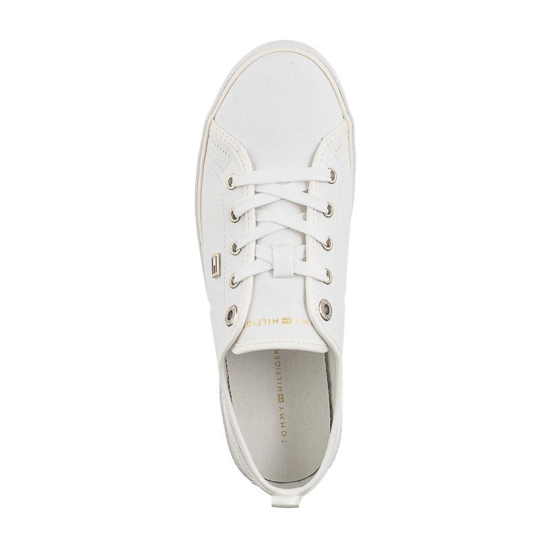 Tommy Hilfiger Vulc Canvas Sneaker White FW0FW08063 YBS (TH1102-a) kurpes