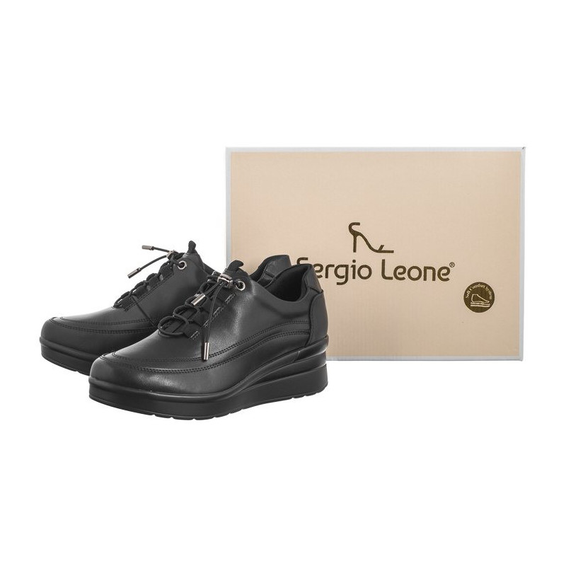 Sergio Leone Czarne PB 228 (SL529-a) shoes