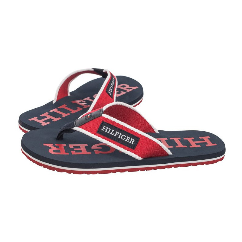 Tommy Hilfiger Patch Hilfiger Beach Sandal Primary Red FM0FM05024 XLG (TH1106-a) apavi