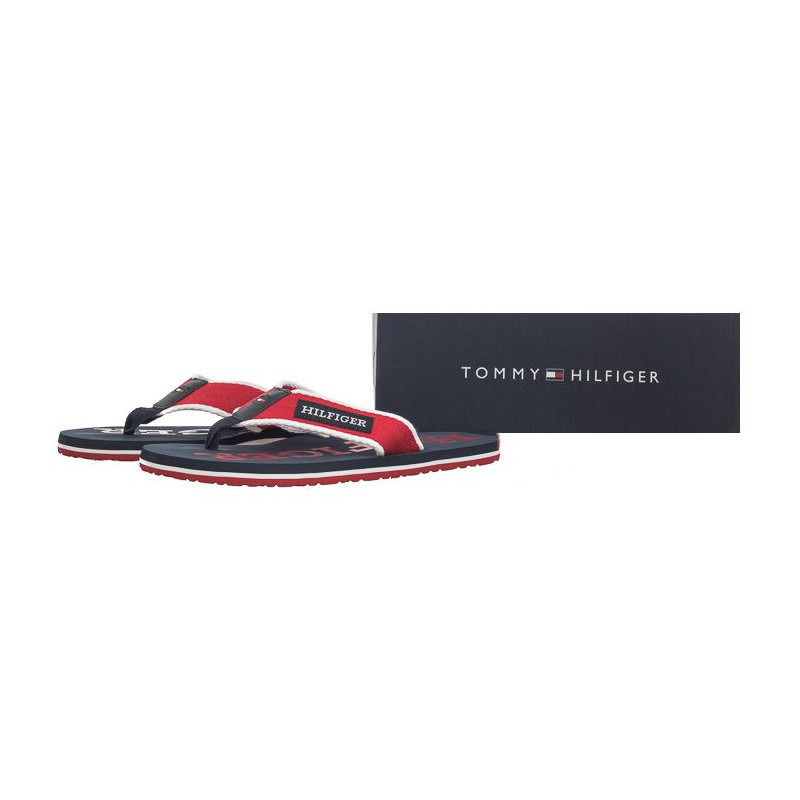 Tommy Hilfiger Patch Hilfiger Beach Sandal Primary Red FM0FM05024 XLG (TH1106-a) apavi