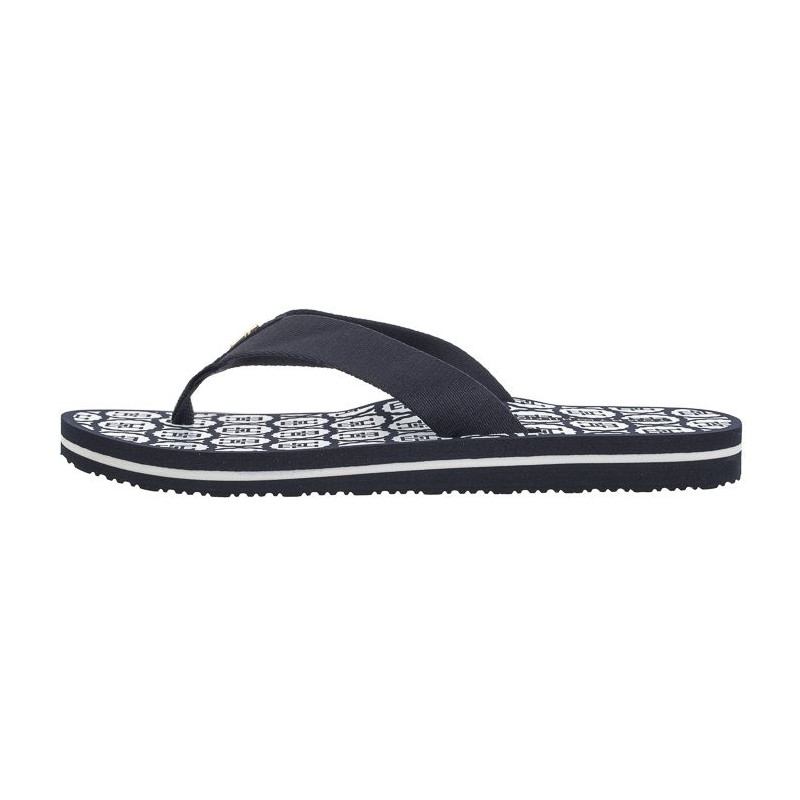 Tommy Hilfiger TH Emblem Beach Sandal Space Blue FW0FW07900 DW6 (TH1107-a) apavi