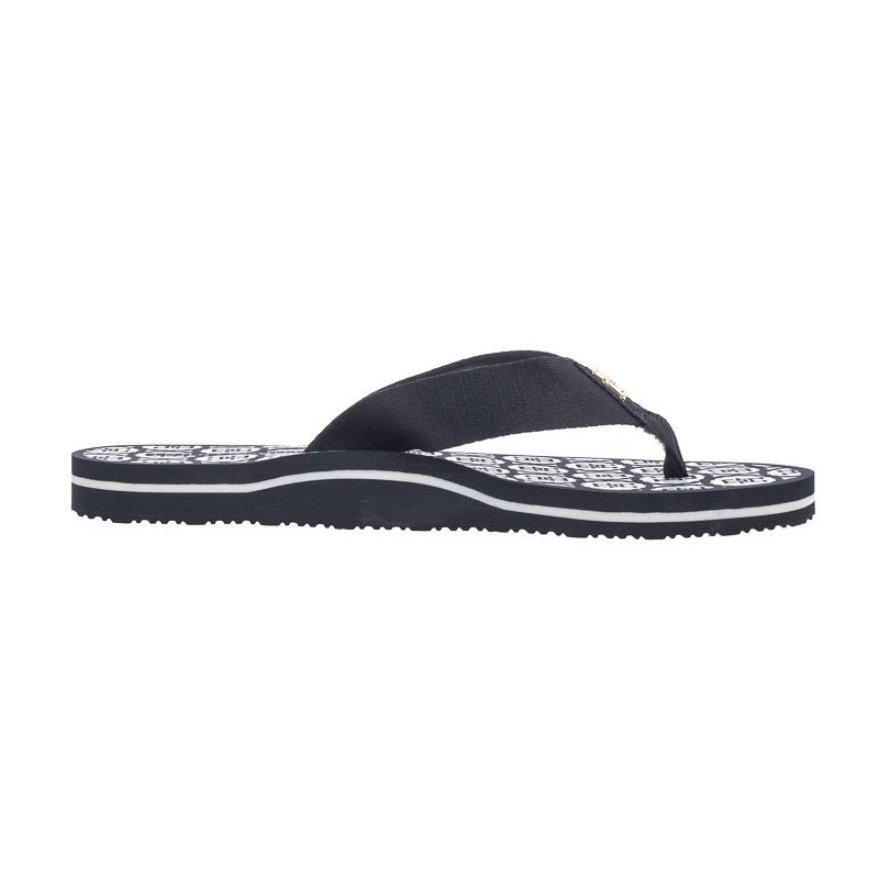 Tommy Hilfiger TH Emblem Beach Sandal Space Blue FW0FW07900 DW6 (TH1107-a) kingad