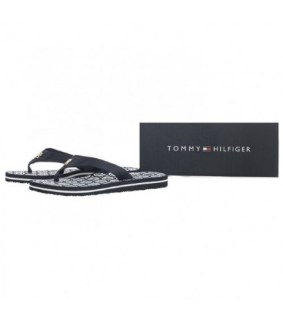 Tommy Hilfiger TH Emblem Beach Sandal Space Blue FW0FW07900 DW6 (TH1107-a) apavi