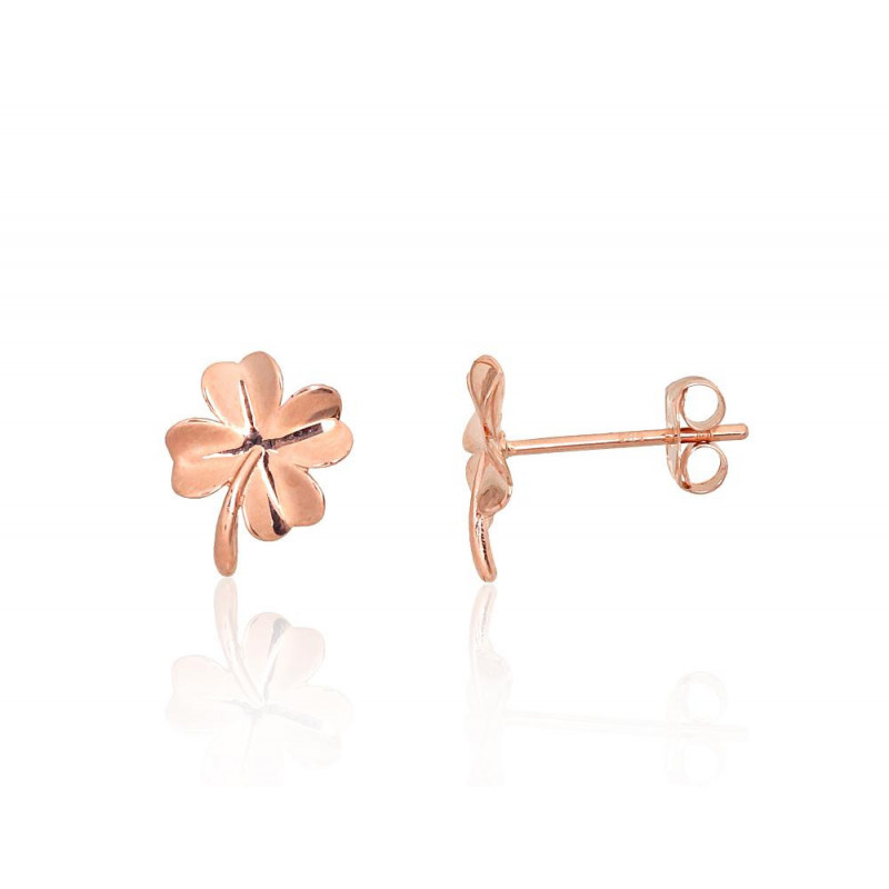 Gold classic studs earrings 1201693(Au-R), Red Gold 585°