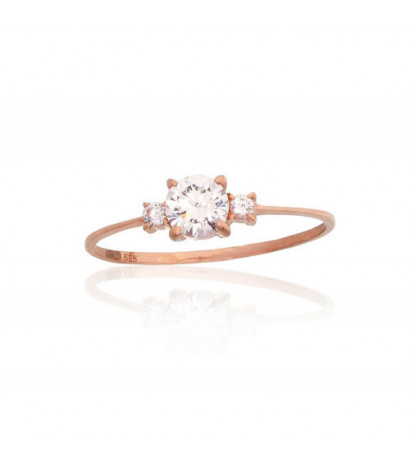 Gold ring 1101183(Au-R)_CZ,...