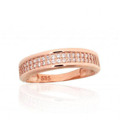 Gold ring 1101187(Au-R)_CZ,...