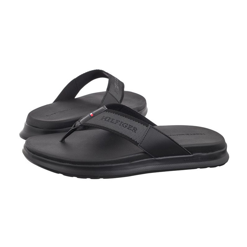 Tommy Hilfiger Comfort Toe Post Beach Sandal Black FM0FM05097 BDS (TH1110-a) kingad