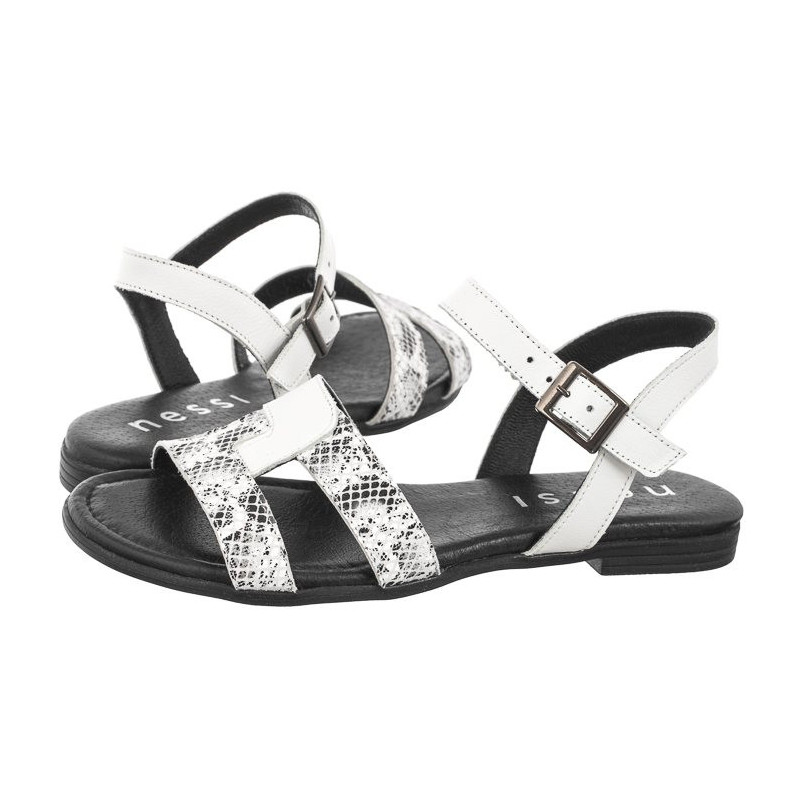 Nessi Białe 24632 (NE388-a) sandals